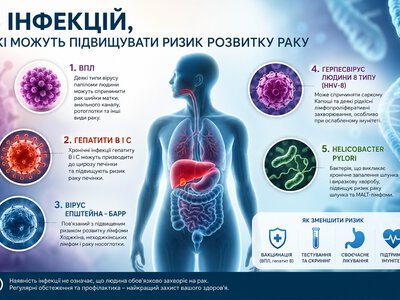 П’ять інфекцій, які можуть підвищувати ризик розвитку раку: що варто знати