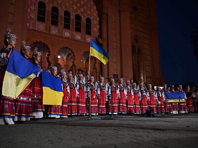 В Ужгороді День Незалежності України зустріли традиційною молитвою на світанку