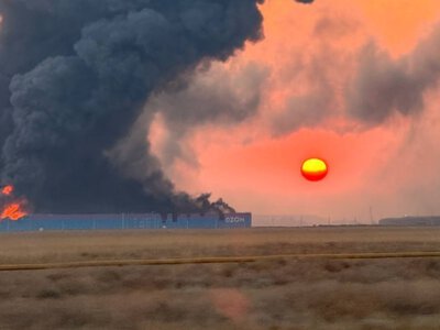 У Дагестані після атаки БпЛА горить логістичний хаб Ozon