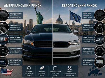 Чим відрізняються автомобілі для американського та європейського ринку