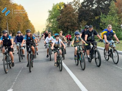 У Кременчуці відбувся велопарад до Дня Незалежності України