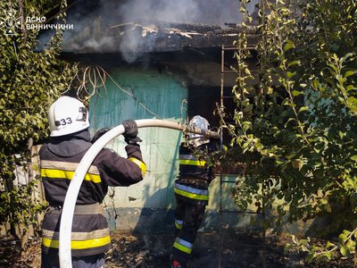 Через пічне опалення на Вінниччині загорілася літня кухня