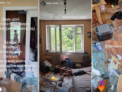 «Розминулася з прильотом на 10 хвилин»: чернігівка показала стан своєї квартири після удару дрона по багатоповерхівці