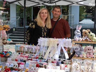 У центрі Луцька провели 17-й ярмарок ветеранського бізнесу «Я зміг — і ти зможеш!»