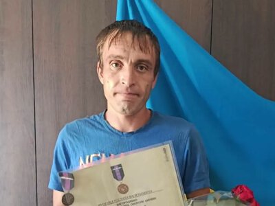 Ветерана Руслана Руденка із Сергіївської громади нагородили відзнакою «За поранення»