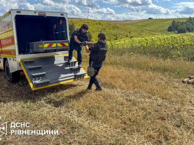 На Дубенщині на присадибній ділянці знайшли 18 снарядів часів Другої світової