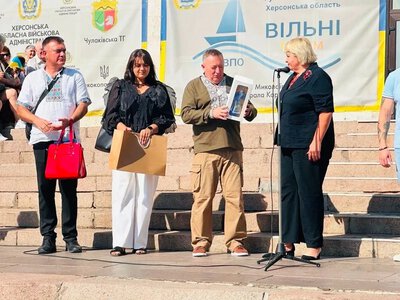 Переселенці з Херсонщини у Миколаєві відзначили День Незалежності