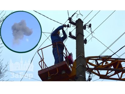 У Запоріжжі: військові врятували енергетиків від дронової атаки на автовишці