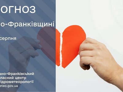 Дощ, гроза та до +23°: прогноз погоди на Прикарпатті на 26 серпня