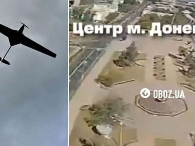 У День Незалежності українські дрони атакували російські символи в Донецьку – відео