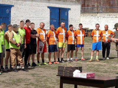 Футбольний матч до Дня Незалежності провели у Полицькій виправній колонії