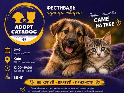 Киян запрошують на фестиваль «Adopt CAT  DOG»