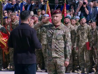 82 окрема десантно-штурмова Буковинська бригада отримала президентську відзнаку за бойові заслуги