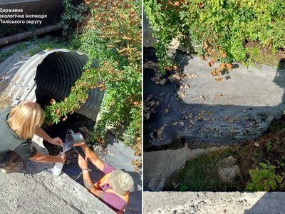 У Рівному зі зливових випусків за відсутності дощу скидали воду: Інспекція виявила перевищення забруднення