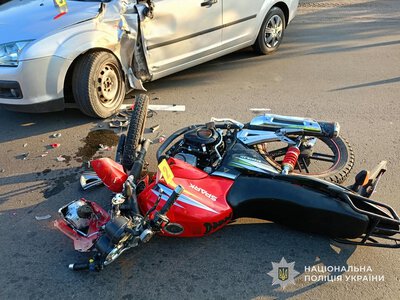 В ДТП у Ромнах травмувався 24-річний мотоцикліст