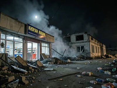 Російські дрони знищили магазини АТБ та «Ферма» на ХБК у Херсоні