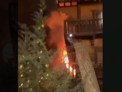 У Буковелі горіла будівля дитячого табору