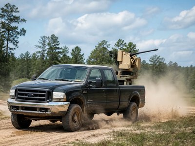Армія США випробувала Ford F-250 із системою автономного руху та туреллю проти дронів