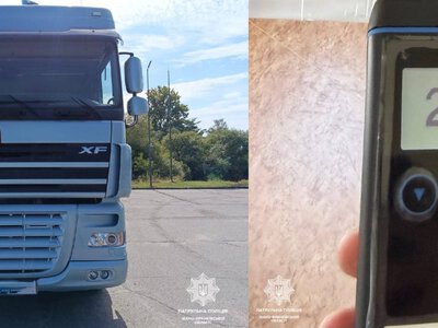49-річний водій DAF сів за кермо напідпитку та спричинив ДТП