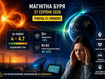 Головний біль і стрибки тиску: 27 серпня магнітосфера Землі опиниться під ударом
