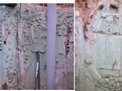 У Чернівцях виявили унікальне панно віденської сецесії під час будівельних робіт на вулиці Кобилянської