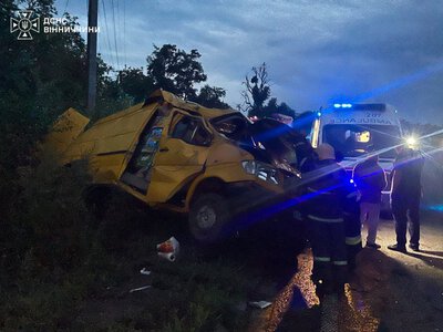 На Вінниччині у ДТП постраждав водій мікроавтобуса: його з салону витягнув пасажир