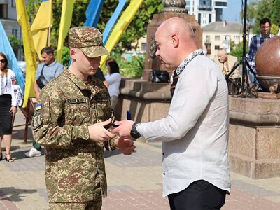 Нацгвардійці Тернополя отримали відзнаки до Дня Незалежності