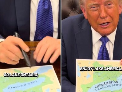 Трамп власноруч перейменував озеро Онтаріо