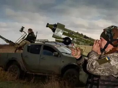 У Києві по ворожих дронах працює ППО