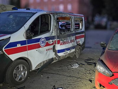 У Сумах росіяни свідомо атакували автомобілі швидкої допомоги 