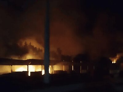 Масштабна пожежа та детонація під Києвом: є загиблі та поранені, рух по трасі перекрито