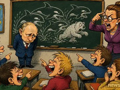 Портников: Путін погано вчився в школі - косатки не їдять ведмедів