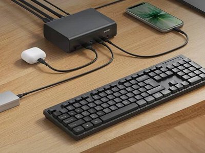 Belkin представила 12-портову док-станцію для двох моніторів 4K