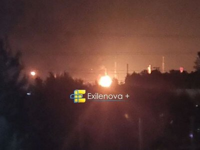 У Ленінградській області — масштабна пожежа: після атаки дронів горить один з найбільших російських НПЗ