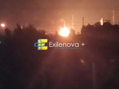 У рф заявили про атаку дронів: у Ленінградській області горів один із найбільших НПЗ, у Єйську – вибухи
