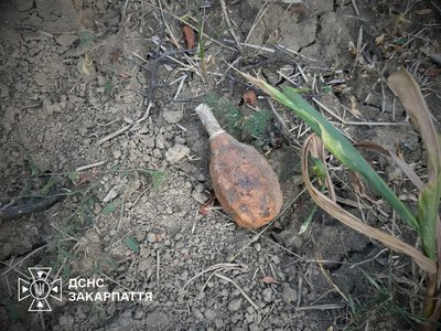 На Ужгородщині знайшли дві гранати часів Другої світової війни