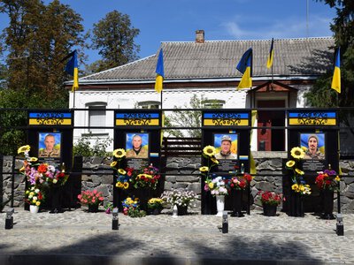 У Шполянській громаді відкрили Алею пам’яті на честь чотирьох загиблих воїнів
