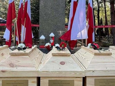 На Волині перепоховали останки 55 поляків, убитих у 1943 році
