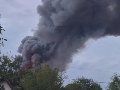 Росія вдарила реактивним дроном по складу в Бориспільському районі
