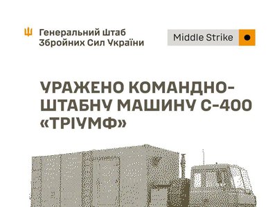 Генштаб підтвердив ураження РЛС, КШМ С-400 та склади противника