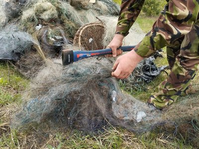 Заборонені знаряддя лову виявили на водосховищі Рівненщини