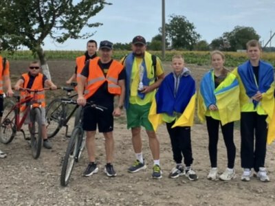 У Городищенській громаді юні велосипедисти подолали 45 кілометрів у межах велопробігу пам’яті