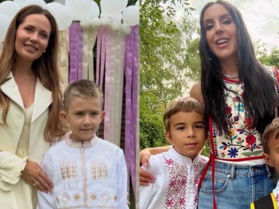 Українські зірки відвели дітей до школи попри війну