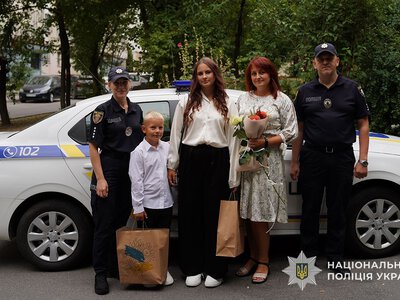 Поліцейські Тернопільщини підтримали дітей полеглих героїв