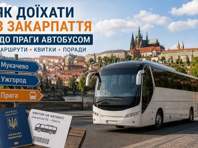 Як зручно дістатися із Закарпаття до Праги автобусом: маршрути, квитки та підготовка до дороги