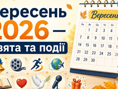 Календар свят на вересень 2026: коли працюємо, відпочиваємо та що відзначаємо