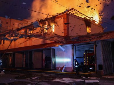  Через атаку російських військ пошкоджене майно ДСНС у Херсоні. ФОТО 
