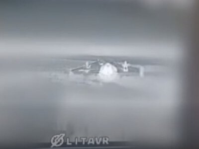 Екіпаж «Стаф» за допомогою дрона LITAVR знищив ворожий шахед, що ніс на крилах додаткові FPV, – F-Drones