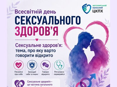 Всесвітній день сексуального здоров’я – Сексуальне здоров’я: тема, про яку варто говорити відкрито