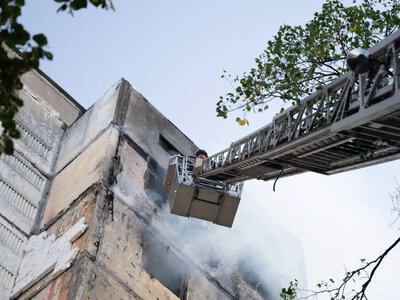 Відео: Російський дрон влучив у будинок у Голосіївському районі Києва